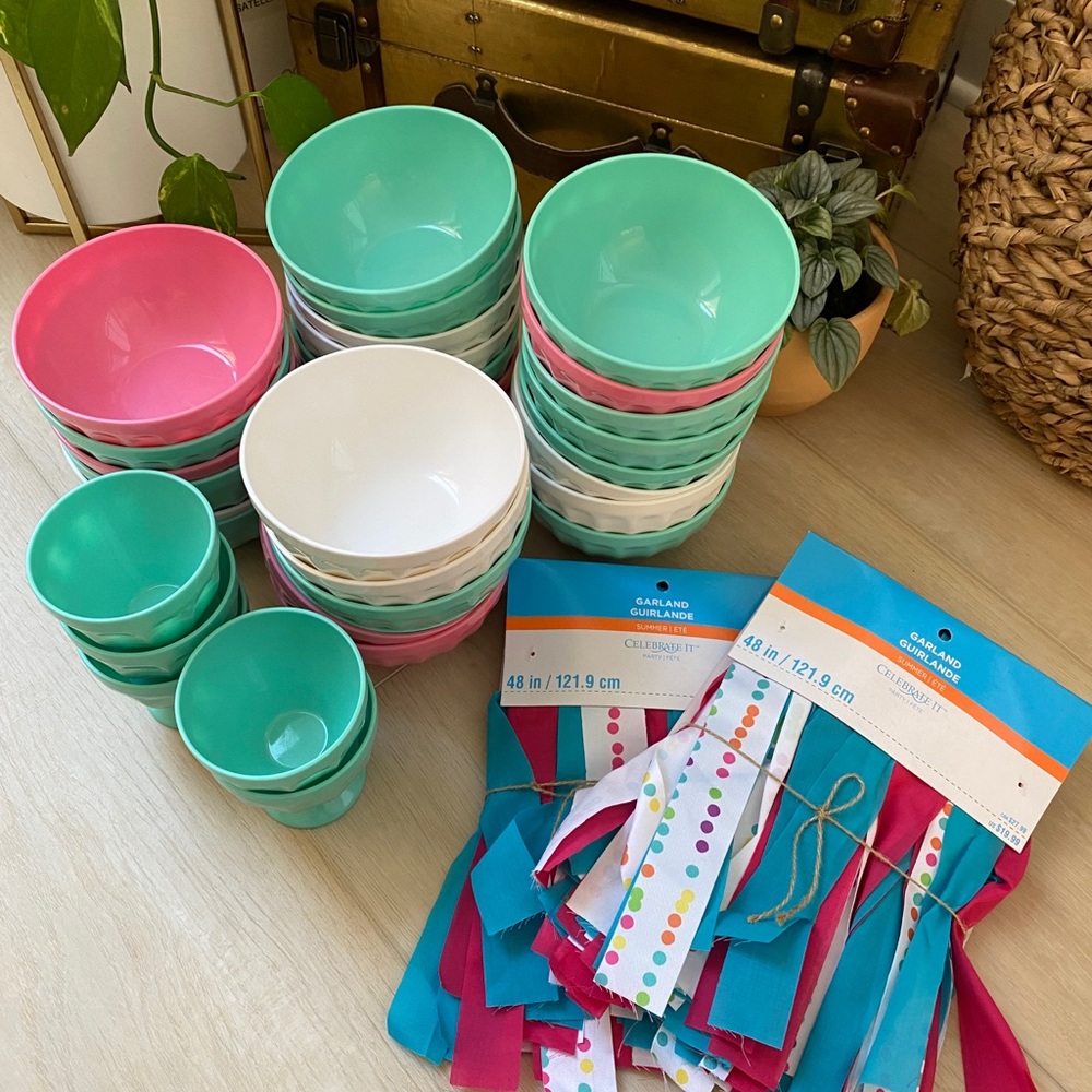 Target Ice cream social birthday party supplies garland - Picture 3 of 10